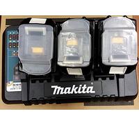 Makita Kit batterie et chargeur 198458-6 – 3x BL1850B 18 V 5,0 Ah Li‑Ion + chargeur double DC18RD