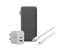 Pack Powerbank Xtorm 67W Fuel Series 5 - Powerbank 27 000 mAh + Chargeur Xtorm 67 W + câble USB-C vers Lightning
