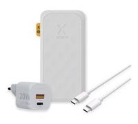 Pack Powerbank Xtorm Fuel Series 5 20 W - Banque d'alimentation 10 000 mAh + chargeur Xtor Blanc G