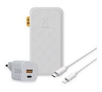 Pack Powerbank Xtorm Fuel Series 5 20 W - Banque d'alimentation 10 000 mAh + chargeur Xtor Blanc G