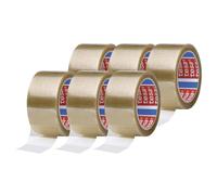 Pack Pp 4195 Parcel Tape In A Pack Of 6-Low Noise Tape For Packing Parcels And Boxes-Transparent-6 Rolls Each 66 Mx50 Mm