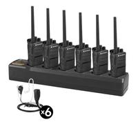 Pack PREMIUM de 6 Motorola XT420 + 6 Oreillettes Bodyguard + Chargeur Multiple