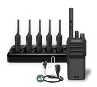 Pack PREMIUM de Motorola R2 UHF Numérique + Multi-Chargeur + 6 Oreillettes Bodyguard