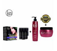 Pack Premium lissage keragold + shampoing et masque -