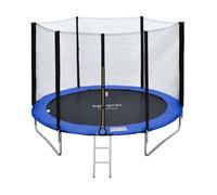 Pack Premium Trampoline Réversible 180cm Bleu Et Vert Cairns Avec Filet De Protection, Échelle, Bâche Et Kit D'ancrage