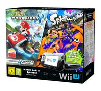Nintendo Console Wii U Pack Premium Mario Kart 8 + Splatoon (code) 32 Go Noir