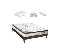 Pack prêt à dormir Bellecour 2.0 Blanc 180 x 200 cm