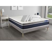 Pack prêt à dormir ACTILATEX CONFORT Matelas Latex + mémoire de forme 160x200 cm + sommier KIT gris + 2 oreillers + couette