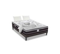 - Pack Prêt à dormir DIVIN 160x200 cm - Matelas Ressorts ensachés + Sommier + Accessoires