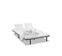 - Pack Prêt à dormir EGIO 140x190 cm - Matelas Latex Like + Sommier Métal + Accessoires