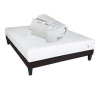- Pack Prêt à dormir EGIO 180x200 cm - Matelas Latex Like + Sommier Bois + Accessoires