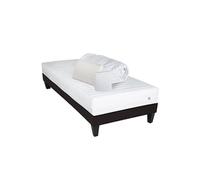 - Pack Prêt à dormir EGIO 90x200 cm - Matelas Latex Like + Sommier Bois + Accessoires