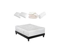 Pack Prêt à dormir EMPEREUR 140x200 cm - Matelas Mémoire de forme + Sommier + Accessoires