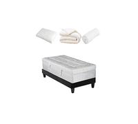 Pack Prêt à dormir EMPEREUR 90x200 cm - Matelas Mémoire de forme + Sommier + Accessoires