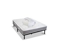 - Pack Prêt à dormir INTUITION 160x200 cm - Matelas Mémoire de forme + Sommier Métal + Accessoires