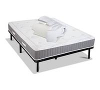 - Pack Prêt à dormir INTUITION 160x200 cm - Matelas Mémoire de forme + Sommier Métal + Accessoires