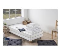 Pack prêt à dormir Matelas 90x190 cm + Sommier + Couette + 1 oreiller 60x60 cm - 14 cm - DEKO DREAM TOP