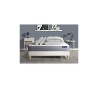 Pack Prêt A Dormir Matelas Actiflex Dream Ressorts Ensaches + Memoire De Forme 140x200 + Sommier Kit Blanc +2oreillers+Couette
