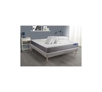 Pack prêt à dormir matelas ACTIFLEX DREAM Ressorts ensachés + mémoire de forme 140x200 + sommier KIT gris +2oreillers+couette G