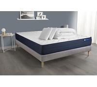 Pack Prêt A Dormir Matelas Actiflex Life 140x190 Ressorts Ensaches + Memoire De Forme + Sommier Kit Gris +2oreillers+Couette