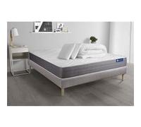 Pack Prêt A Dormir Matelas Actilatex Dream Latex Et Memoire De Forme 140x200 Cm + Sommier Kit Gris + 2 Oreillers + Couette