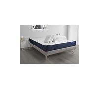 Pack prêt à dormir matelas ACTILATEX LIFE 180x200 cm Latex et Mémoire de forme + sommier KIT gris + 2 oreillers + couette