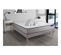 Pack Prêt À Dormir Matelas Latex Et Mémoire De Forme Actilatex Form 140x200 Cm + Sommier Kit Gris + 2 Oreillers + Couette