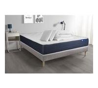 Pack prêt a dormir matelas Latex et Memoire de forme ACTILATEX SLEEP 140x190 cm + sommier KIT gris + 2 oreillers + couette