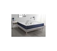 Pack Prêt A Dormir Matelas Latex Et Memoire De Forme Actilatex Sleep 160x200 Cm + Sommier Kit Gris + 2 Oreillers + Couette