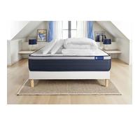 Pack prêt à dormir matelas Latex + Mémoire de forme ACTILATEX MAX 140x190 cm + sommier KIT blanc + 2 oreillers + couette