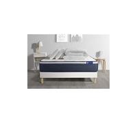 Pack Prêt A Dormir Matelas Latex + Memoire De Forme Actilatex Max 140x200 Cm + Sommier Kit Blanc + 2 Oreillers + Couette