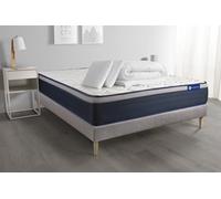 Pack Prêt A Dormir Matelas Latex + Memoire De Forme Actilatex Max 140x200 Cm + Sommier Kit Gris + 2 Oreillers + Couette
