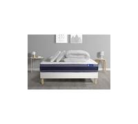 Pack prêt à dormir matelas Mémoire de forme ACTIMEMO MORPHO 200x200 5zones confort + sommier KIT blanc + 2 oreillers +couette