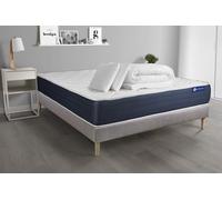Pack Prêt A Dormir Matelas Memoire De Forme Actimemo Sleep 180x200 5zones Confort + Sommier Kit Gris + 2 Oreillers + Couette