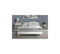 Pack prêt a dormir matelas Ressorts ensaches ACTIFLEX TOUCH 180x200 3zones confort + sommier KIT blanc + 2 oreillers +couette