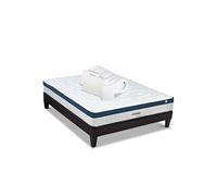 Pack Prêt à dormir MONTESQUIEU 180x200 cm - Matelas Ressorts ensachés + Sommier + Accessoires