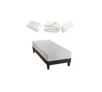 - Pack Prêt à dormir OSLO 90x190 cm - Matelas Mémoire de forme + Sommier + Accessoires