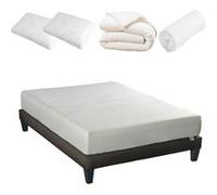 Pack Prêt à dormir SENSITIVE 140x190 cm - Matelas Mémoire de forme + Sommier + Accessoires G