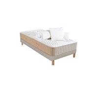 - Pack Prêt à dormir SYMPHONIE 2.0 90x200 cm - Matelas Mémoire de forme + Sommier + Accessoires