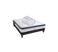 Pack Prêt à dormir TIVOLI 180x200 cm - Matelas Mémoire de forme + Sommier + Accessoires