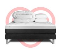 Pack Prêt A Dormir Vital Form 160 X 200 Cm Sommier Kit Noir