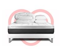 Pack prêt a dormir VITAL SOFT 200 x 200 cm sommier Kit blanc
