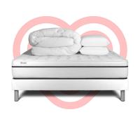 Pack prêt a dormir VITAL SPA 200 x 200 cm sommier Kit blanc