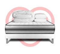 Pack prêt a dormir VITALPOWER RECOVER 180 x 200 cm sommier Kit blanc