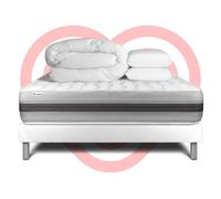 Pack Prêt A Dormir Vitalspring Recover 180 X 200 Cm Sommier Kit Blanc