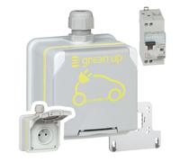 Pack Prêt-à-poser Prise De Recharge Voiture Électrique Green Up Legrand