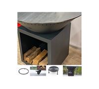 Pack Printemps Brasero Classique Acier 103 Gris Anthracite Double Cuve