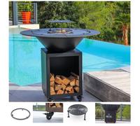 Pack Printemps Brasero Classique Acier 103 Noir Double Cuve