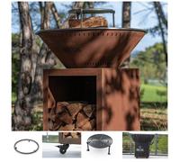 Pack Printemps Brasero Classique Corten 103 Double Cuve