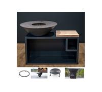 Pack Printemps Brasero Traditionnel Aluminium 103 Noir Double Cuve